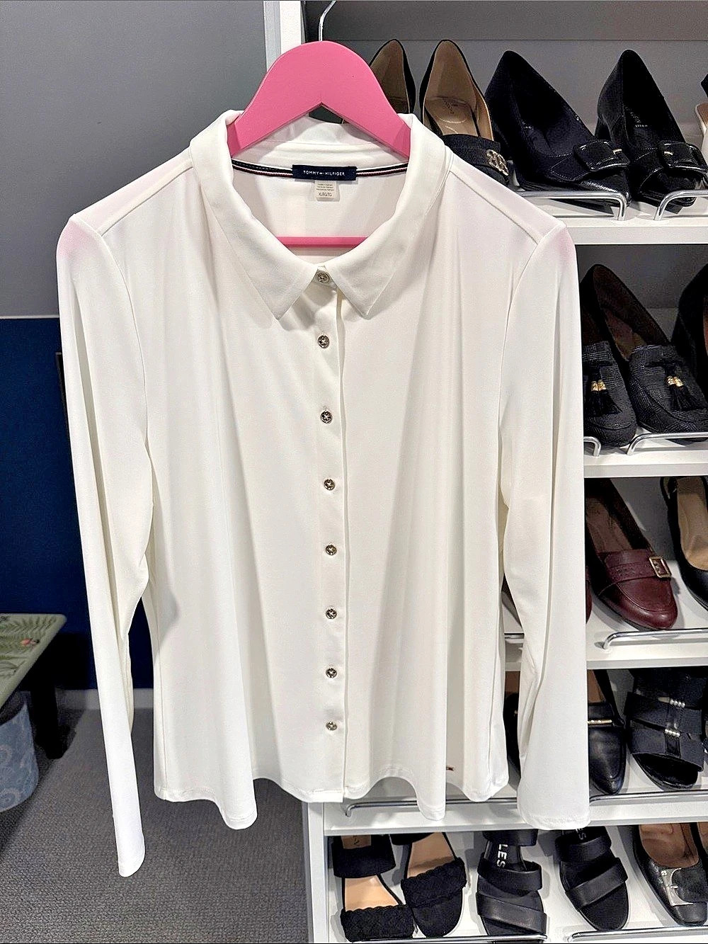 ****NWOT**** Tommy Hilfiger Button Down Blouse in White